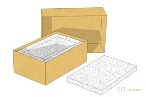 PE Foam Art Box, Art Shipping Boxes